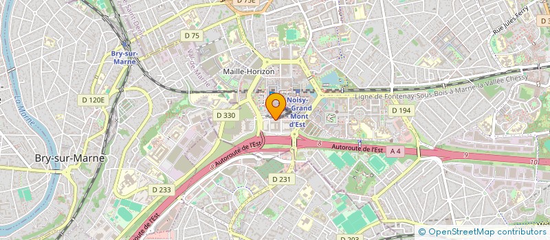 localisation de l'entreprise ECOLE NATIONALE DES FINANCES PUBLIQUES  NOISY-LE-GRAND