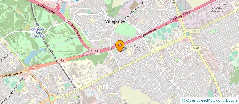 localisation de l'entreprise ECOLE NATIONALE DU TRANSPORT à VILLEPINTE