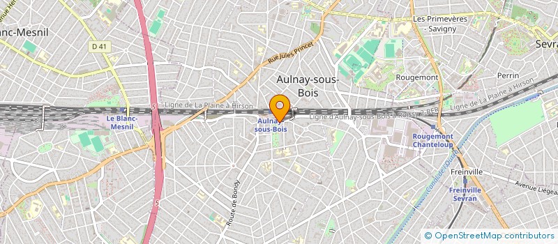 localisation de l'entreprise ECOLE NATIONALE DU TRANSPORT PARTICULIER DE PERSONNES à AULNAY-SOUS-BOIS