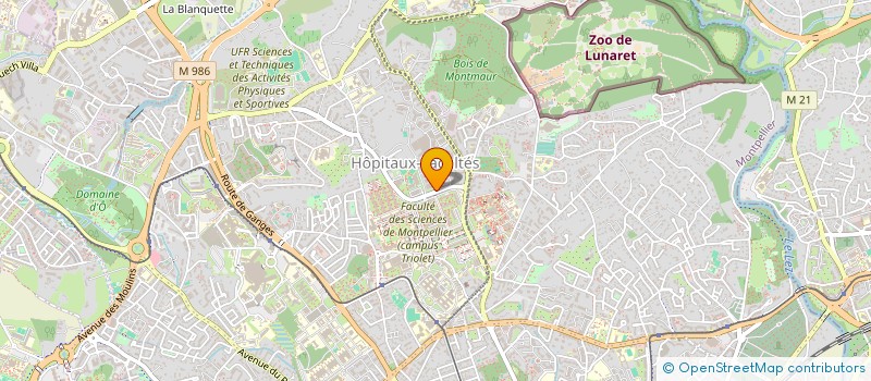 localisation de l'entreprise ECOLE NATIONALE SUPERIEURE DE CHIMIE DE MONTPELLIER à MONTPELLIER