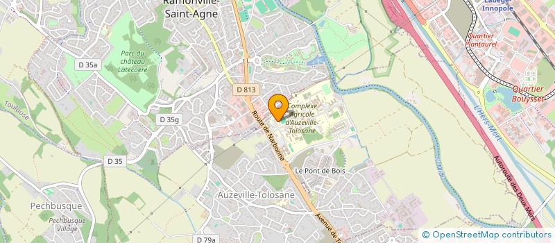 localisation de l'entreprise ECOLE NATIONALE SUPERIEURE DE FORMATION DE L'ENSEIGNEMENT AGRICOLE à AUZEVILLE-TOLOSANE
