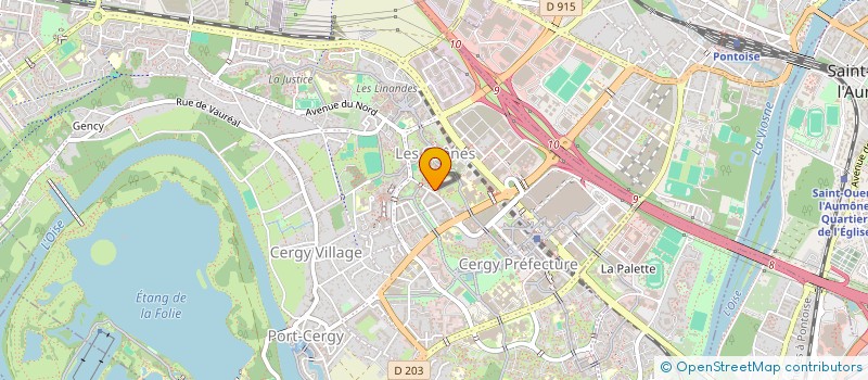 localisation de l'entreprise ECOLE NATIONALE SUPERIEURE DE L'ELECTRONIQUE ET DE SES APPLICATIONS à CERGY