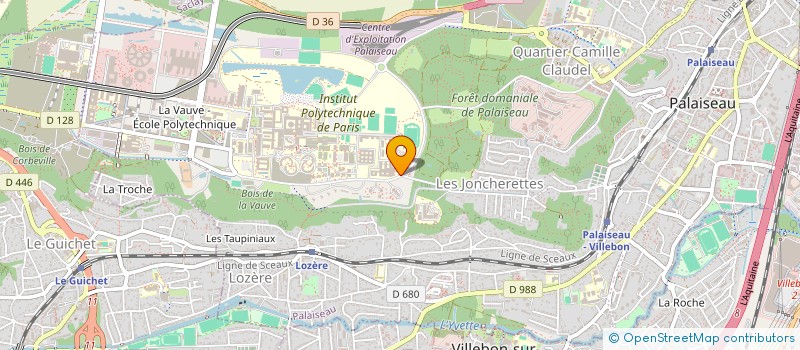 localisation de l'entreprise ECOLE NATIONALE SUPERIEURE DE TECHNIQUES AVANCEES  PALAISEAU