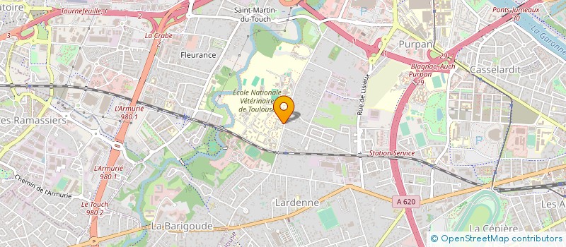 localisation de l'entreprise ECOLE NATIONALE VETERINAIRE DE TOULOUSE à TOULOUSE