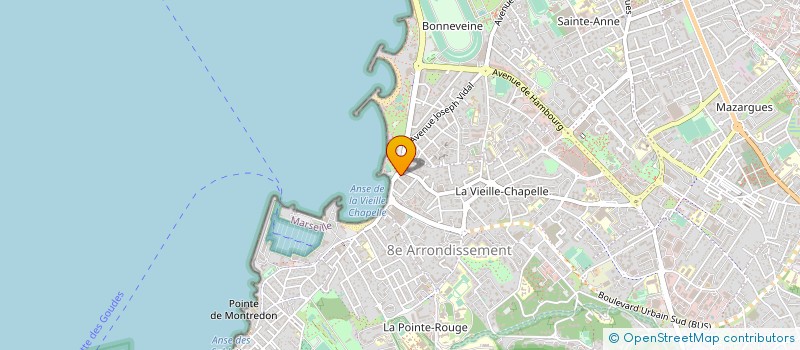 localisation de l'entreprise ECOLE NAVIGATION PROFESSION. PLAISANCE à MARSEILLE 8