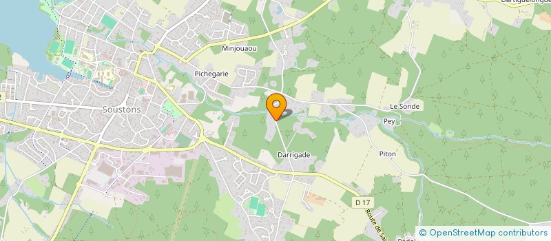 localisation de l'entreprise ECOLE NIDAU  SOUSTONS