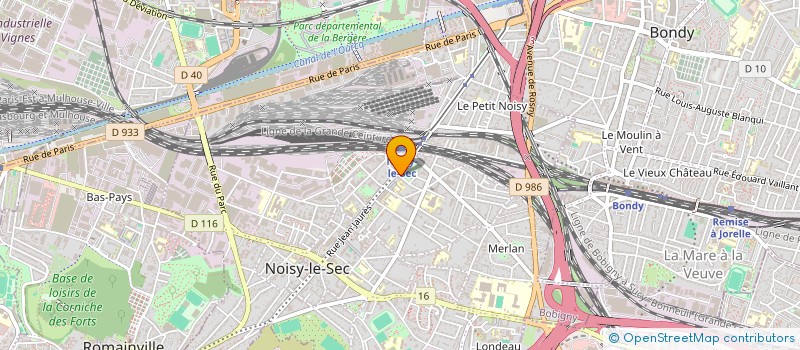 localisation de l'entreprise ECOLE NOISEENNE DE KARATE à NOISY-LE-SEC