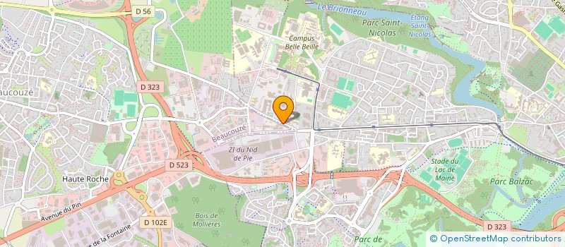 localisation de l'entreprise ECOLE NORMALE SOCIALE OUEST à ANGERS