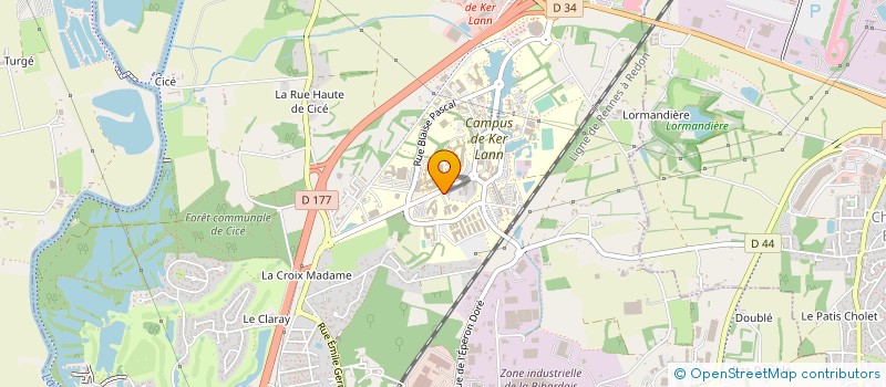 localisation de l'entreprise ECOLE NORMALE SUPERIEURE DE RENNES à BRUZ