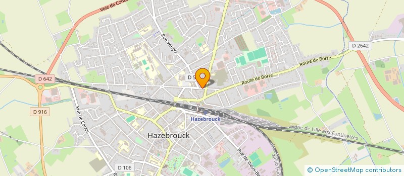 localisation de l'entreprise ECOLE NOTRE DAME GARCONS à HAZEBROUCK