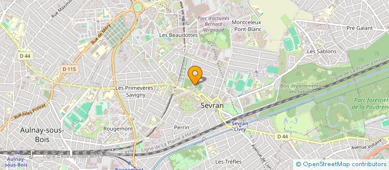 localisation de l'entreprise ECOLE NUMERIQUE SOLIDAIRE DES QUARTIERS à SEVRAN