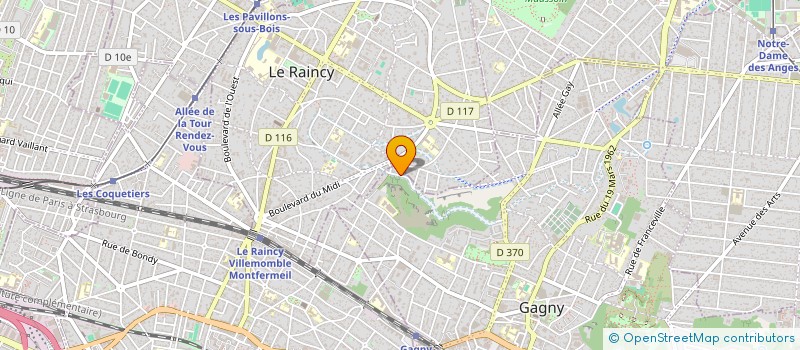 localisation de l'entreprise ECOLE PARIS MARAIS à GAGNY