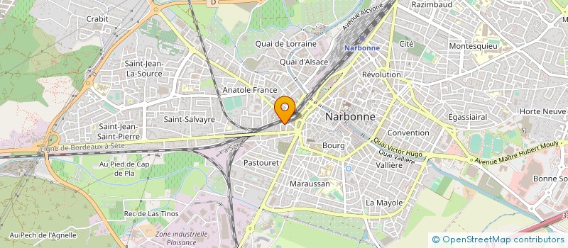 localisation de l'entreprise ECOLE PASTOR à NARBONNE