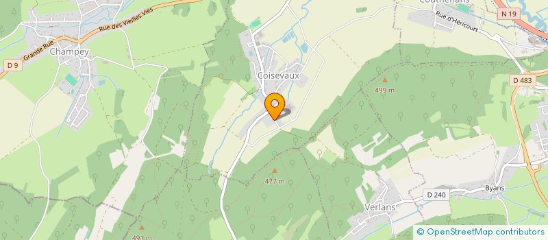 localisation de l'entreprise ECOLE PEDAGOGIE INSTITUTIONNELLE  COISEVAUX