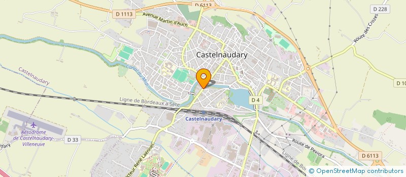 localisation de l'entreprise ECOLE PETANQUE OUEST AUDOIS  CASTELNAUDARY