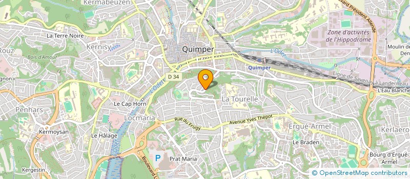 localisation de l'entreprise ECOLE PISTE QUIMPER à QUIMPER