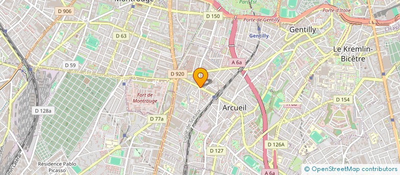 localisation de l'entreprise ECOLE POLONAISE JEAN PAUL II à ARCUEIL