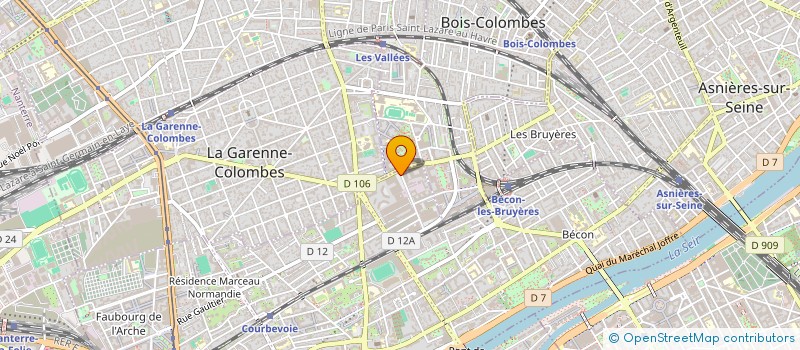 localisation de l'entreprise ECOLE POUR L'INSERTION CREATION ENTR à COURBEVOIE