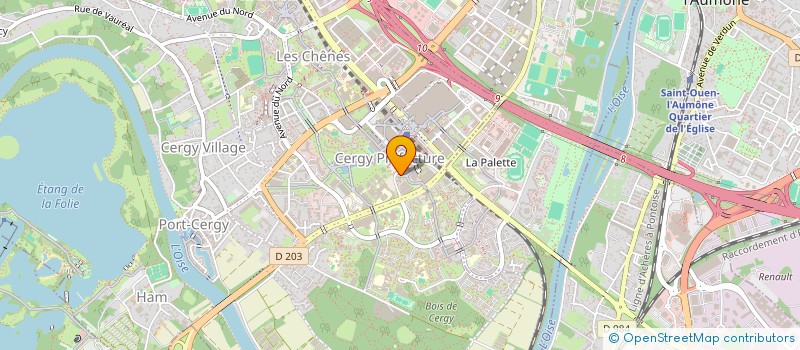 localisation de l'entreprise ECOLE PRATICIENS COMMERCE INTERNAT à CERGY