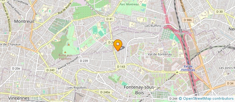 localisation de l'entreprise ECOLE PRIMAIRE BETH MENAHEM à FONTENAY-SOUS-BOIS