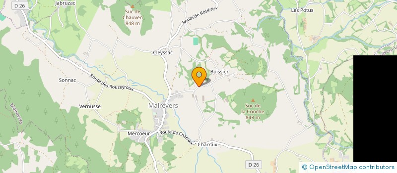 localisation de l'entreprise ECOLE PRIMAIRE MALREVERS  MALREVERS