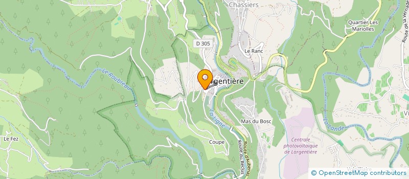 localisation de l'entreprise ECOLE PRIMAIRE PRIVEE MIXTE à LARGENTIERE