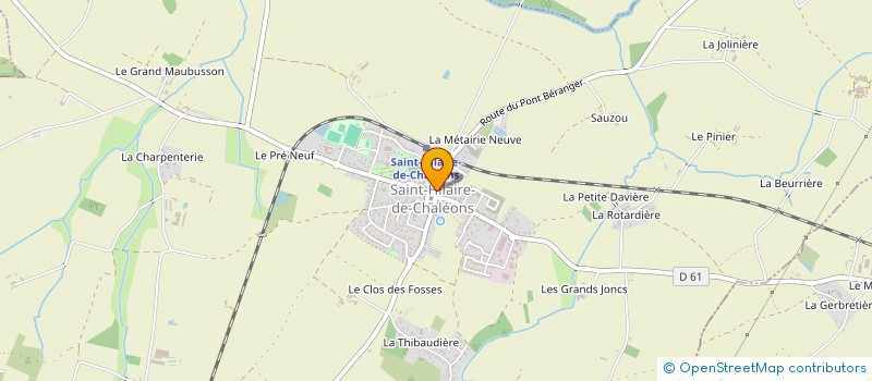 localisation de l'entreprise ECOLE PRIMAIRE PRIVEE MIXTE SAINTE-THERESE à SAINT-HILAIRE-DE-CHALEONS