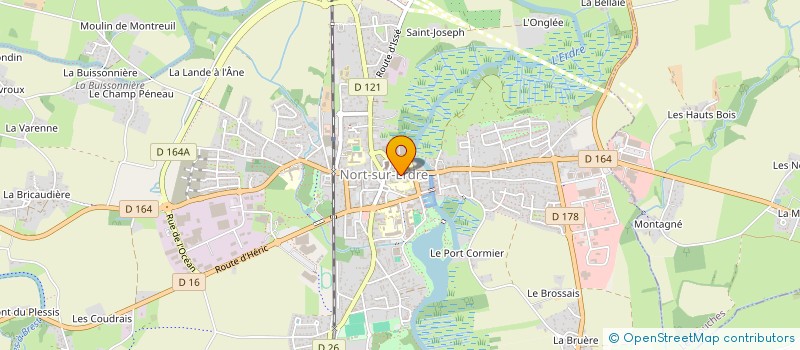 localisation de l'entreprise ECOLE PRIMAIRE STE JEANNE D ARC  NORT-SUR-ERDRE