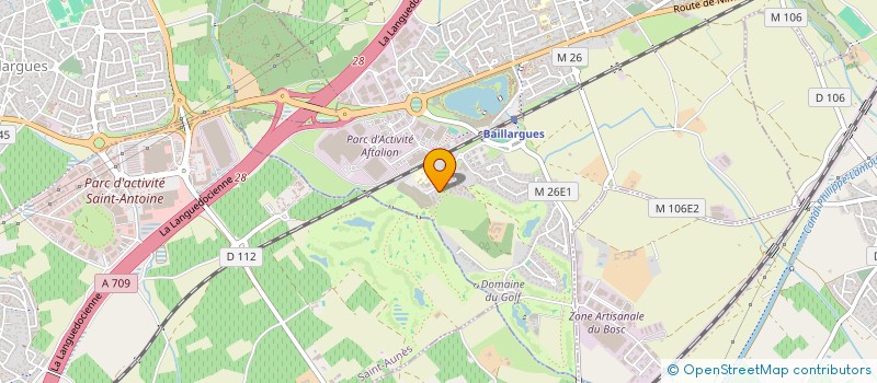 localisation de l'entreprise ECOLE PRIVEE BILINGUE INTERNATIONALE à BAILLARGUES