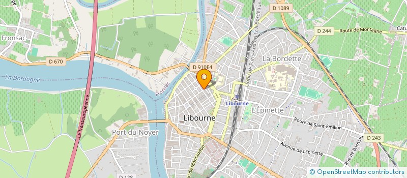 localisation de l'entreprise ECOLE PRIVEE DE COMMERCE ET DE COMPTABILITE  LIBOURNE