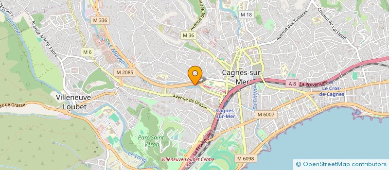 localisation de l'entreprise ECOLE PRIVEE LA FONTAINE à CAGNES-SUR-MER