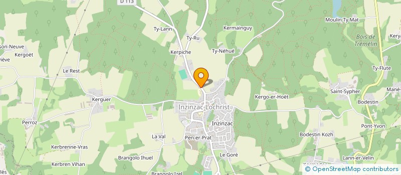 localisation de l'entreprise ECOLE PRIVEE MIXTE NOTRE DAME  INZINZAC-LOCHRIST