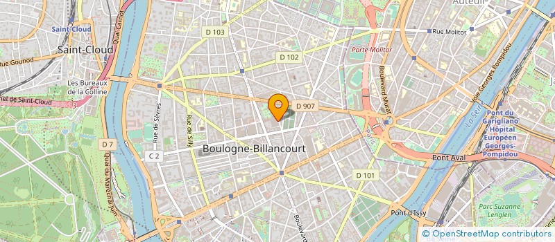localisation de l'entreprise ECOLE PRIZMA DE BOULOGNE BILLANCOURT à BOULOGNE-BILLANCOURT