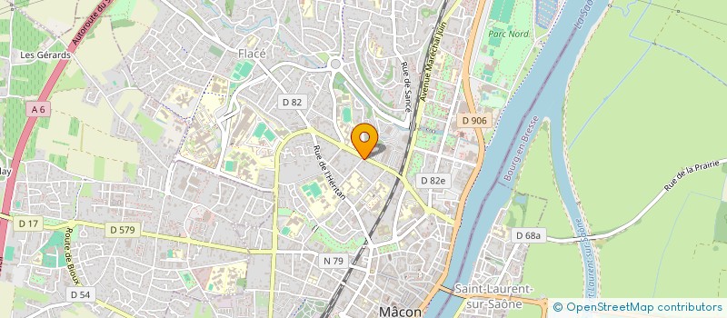 localisation de l'entreprise ECOLE PROFESSIONNELLE DES ARTS DE LA SCENE à MACON