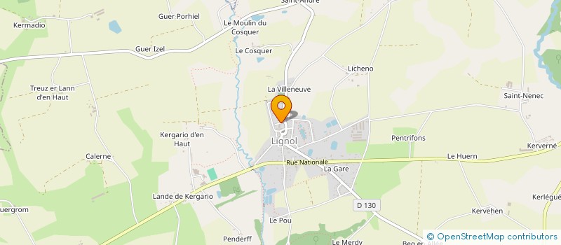 localisation de l'entreprise ECOLE PUBLIQUE APEL  LIGNOL