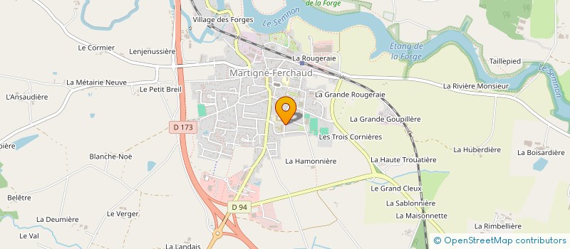 localisation de l'entreprise ECOLE PUBLIQUE GARCONS  MARTIGNE-FERCHAUD