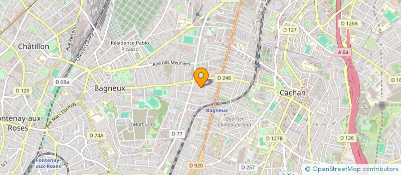 localisation de l'entreprise ECOLE RECH EXPRES CULT ARMENIENNE à BAGNEUX