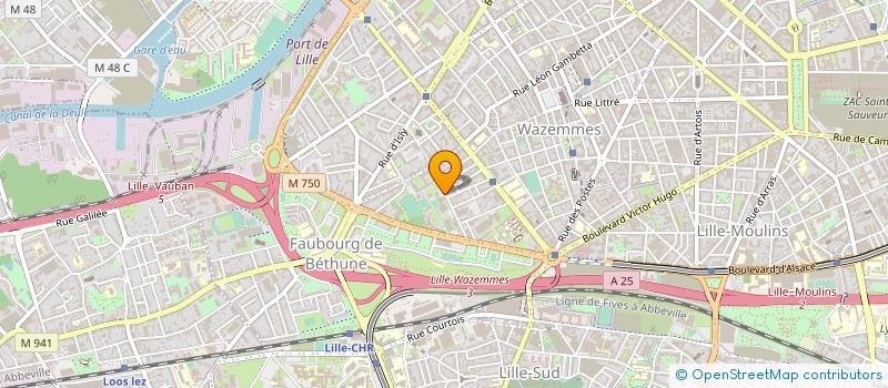 localisation de l'entreprise ECOLE REG 1ER DEGRE ERNEST COUTEAUX à LILLE