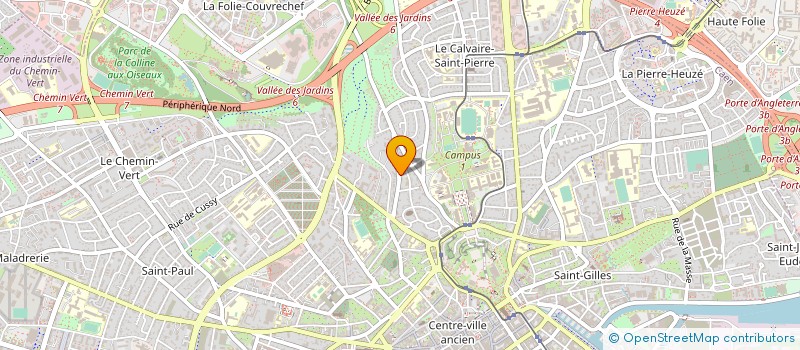 localisation de l'entreprise ECOLE REG COMMER COMMUN ADMIN GPE EUDINE à CAEN