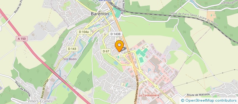 localisation de l'entreprise ECOLE REG DU PREMIER DEGRE LOUIS PERGAUD  BARENTIN