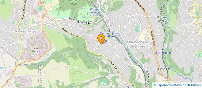 localisation de l'entreprise ECOLE REG FORMAT ANIMAT MILIEUX MIGRANTS à CHARBONNIERES-LES-BAINS