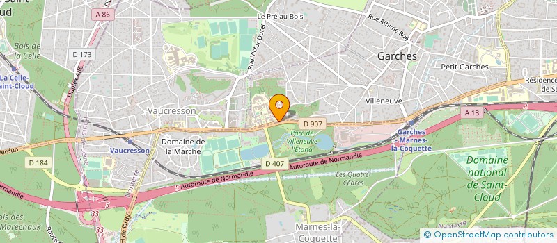 localisation de l'entreprise ECOLE REGIONALE PREMIER DEGRE R POINCARE à GARCHES