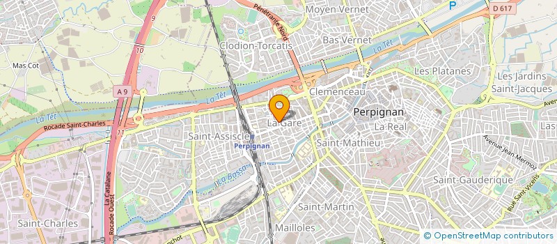 localisation de l'entreprise ECOLE RIVE GAUCHE  PERPIGNAN