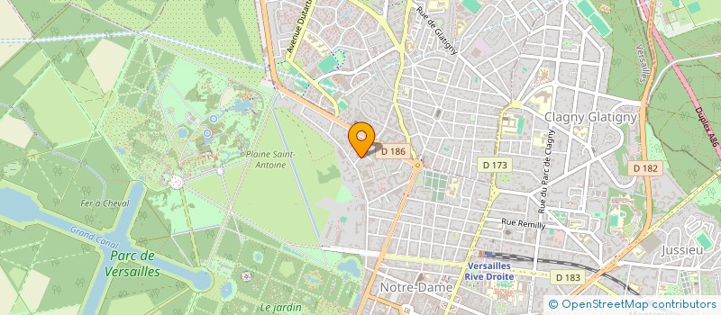 localisation de l'entreprise ECOLE SAINT EXUPERY à VERSAILLES