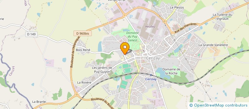 localisation de l'entreprise ECOLE SAINT JOSEPH CANTINE à CERIZAY
