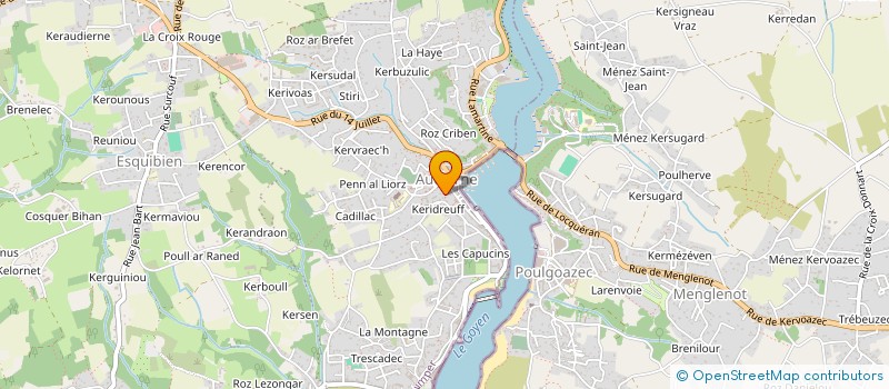 localisation de l'entreprise ECOLE SAINTE ANNE  AUDIERNE