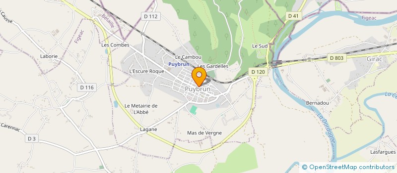 localisation de l'entreprise ECOLE SAINTE GENEVIEVE  PUYBRUN