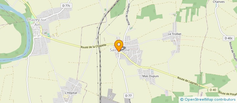 localisation de l'entreprise ECOLE SAINTE JULIE BOXE FRANCAISE  SAINTE-JULIE