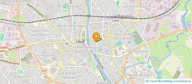localisation de l'entreprise ECOLE SECOND TECHN ET PROFESS MOLIERE à LAVAL