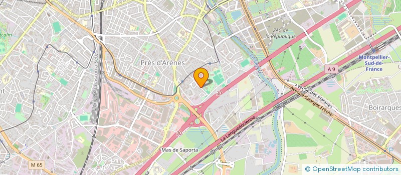 localisation de l'entreprise ECOLE SECONDAIRE PRIVE ALPHONSE DAUDET à MONTPELLIER